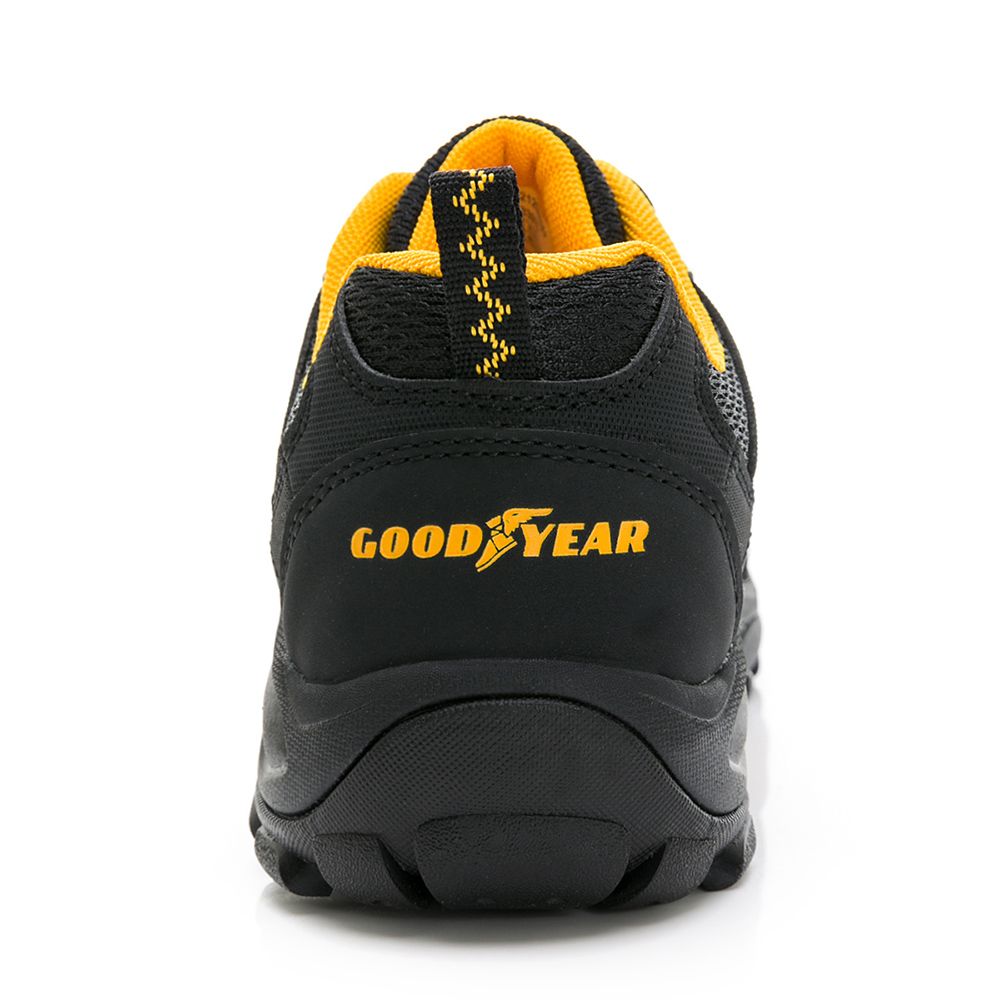 Goodyear 固特異 守護者-認證安全鞋 工作鞋/男 鋼頭 抓地 耐磨 透氣(GAMX33970黑)