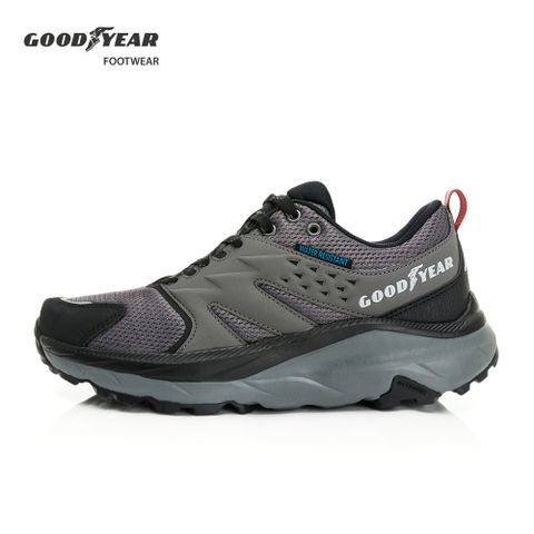 Goodyear 固特異 輕量防潑水健走鞋/男 透氣 輕量 緩震 防潑水 黑(波士頓-GAMR43240)