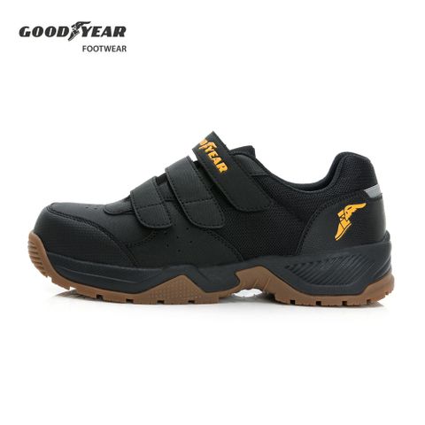 Goodyear 固特異 巡戈+-認證安全鞋/男 鋼頭 緩震 耐磨(GAMX33930黑)