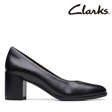 【Clarks】女款Freva55 Court 素雅舒適方跟鞋 CLF70964D