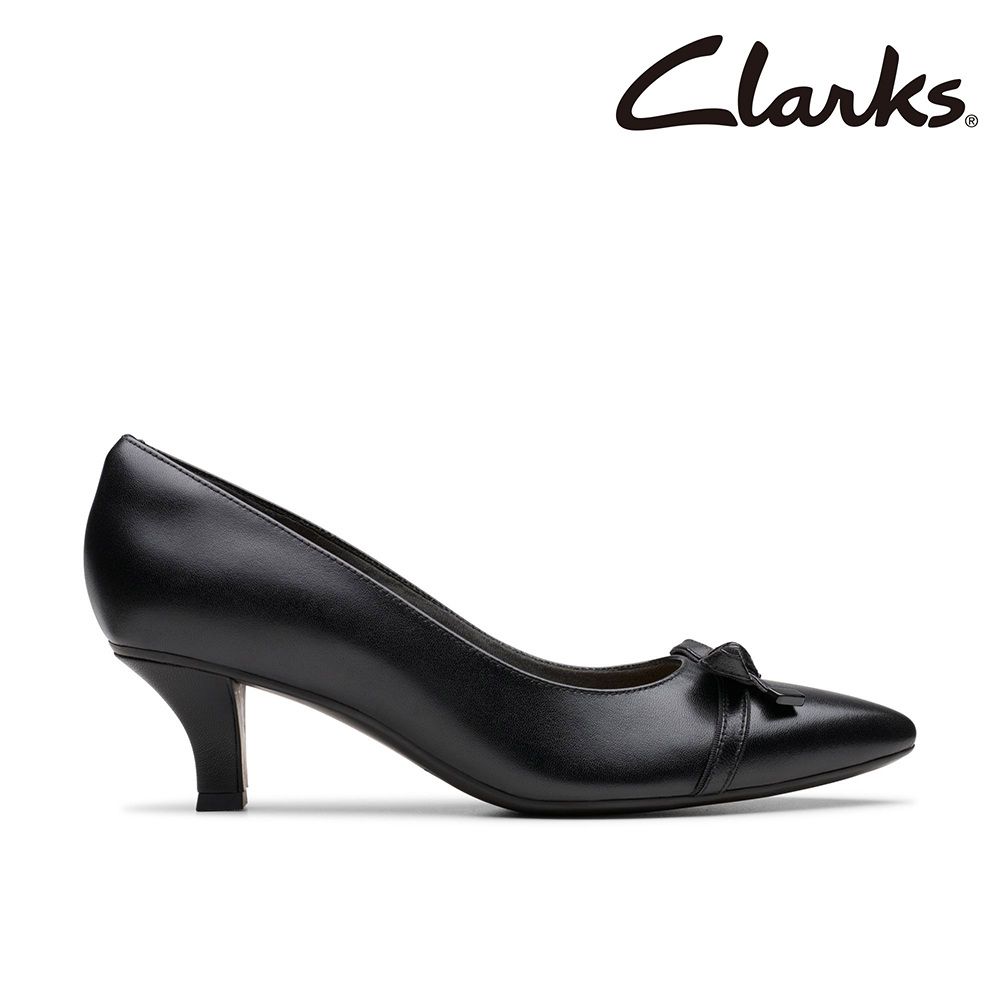  【Clarks】女款Kepley Holly 甜心蝴蝶結尖頭高跟鞋 CLF80002D