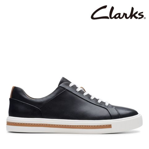 【Clarks】女款Un Maui Lace 板鞋風異材質綁帶休閒鞋 CLF41642C