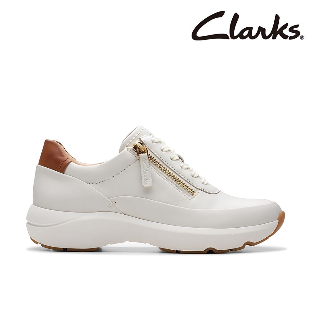 Clarks 女鞋Tivoli Zip微尖頭側拉鏈輕盈休閒鞋CLF76650C