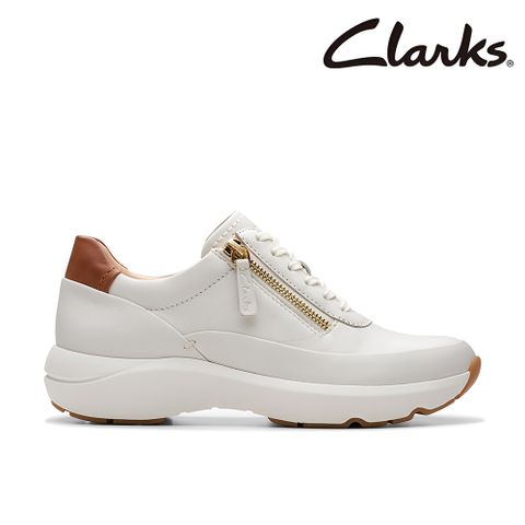 【Clarks】女鞋Tivoli Zip微尖頭側拉鏈輕盈休閒鞋CLF76650C