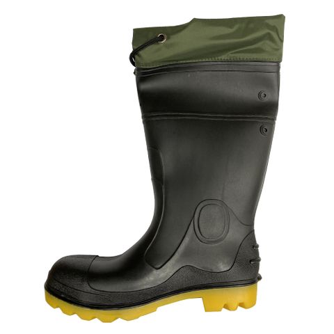 3K/KS 安全雨鞋(附綁帶) B9043DS 鋼頭鋼底安全雨鞋 防砸防穿刺 工地安全 勞工安全