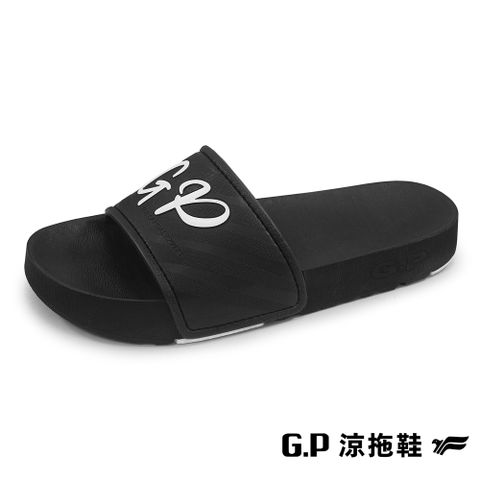 G.P 啟蒙 【 女款運動休閒舒適拖鞋】G2284W-10 黑色(SIZE:XS-M 共四色)