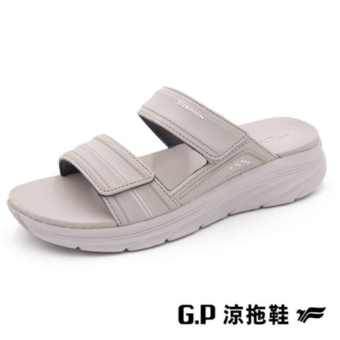 G.P 啟蒙 【 女款輕羽緩震紓壓雙帶拖鞋】G3738W-67 山羊灰色 (SIZE:36-39 共三色)