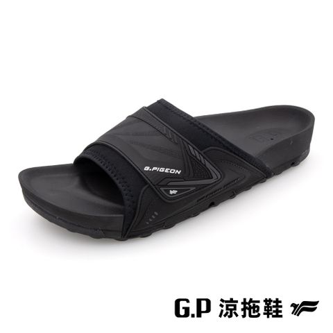 G.P 啟蒙 男款防水機能簡約柏肯拖鞋 G3768M-10 黑色 (SIZE:40-44 共二色)