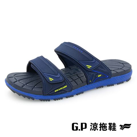 G.P 啟蒙 【 男款經典休閒舒適雙帶拖鞋】G9363-20 藍色 (SIZE:37-44 共二色)