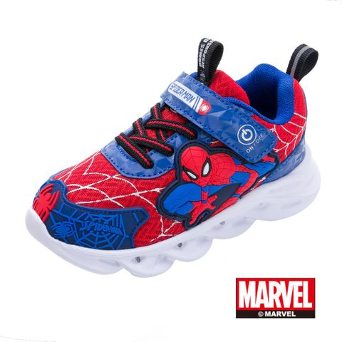 【Marvel 漫威】蜘蛛人 童鞋 電燈運動鞋 藍紅/MNKX24242