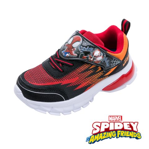 【Marvel 漫威】蜘蛛人 童鞋 電燈運動鞋 紅黑/MNKX24582