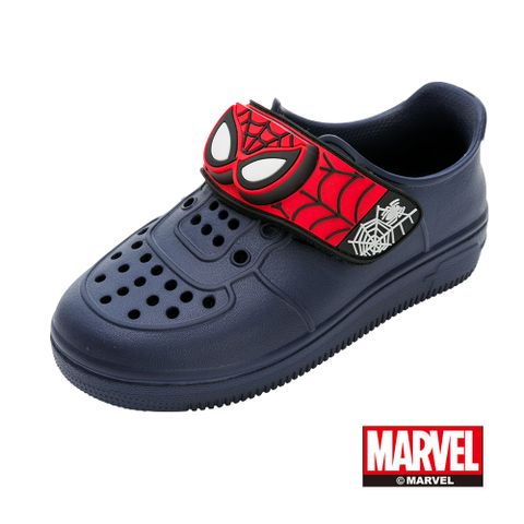 【Marvel 漫威】蜘蛛人 童鞋 輕量電燈洞洞鞋 藍紅/MNKG35406