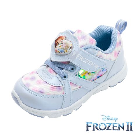 【Disney 迪士尼】冰雪奇緣 童鞋 電燈運動鞋 藍/FNKX37456