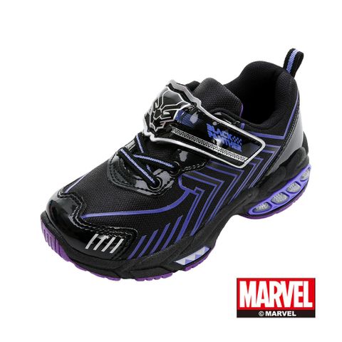 【Marvel 漫威】黑豹 童鞋 電燈運動鞋 黑紫/MRKX36110