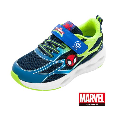 【Marvel 漫威】蜘蛛人 童鞋 電燈運動鞋 藍/MNKX35706
