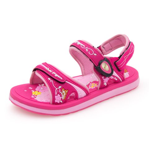 【G.P 夢幻公主風磁扣兩用童涼鞋】G3830B-45 桃紅色 (SIZE:31-36 共二色)