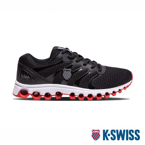 特殊雙密度中底K-SWISS Tubes 200輕量訓練鞋-男-黑/紅
