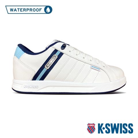 柔軟包覆 專業抗雨機能K-SWISS Lundahl Lth WP防水運動鞋-女-白/藍