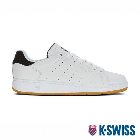 經典小白鞋K-SWISS Classic PF時尚運動鞋-男-白/黑