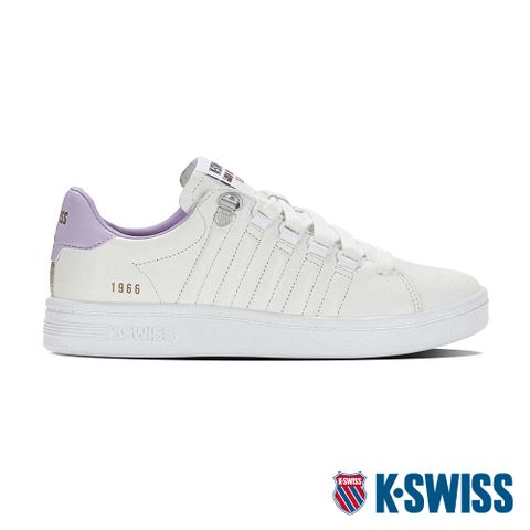 典雅小白鞋K-SWISS Lozan II時尚運動鞋-女-白/紫