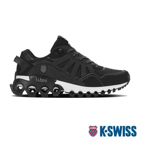輕量透氣的網布鞋面K-SWISS Tubes Sport Trail輕量訓練鞋-男-黑/灰