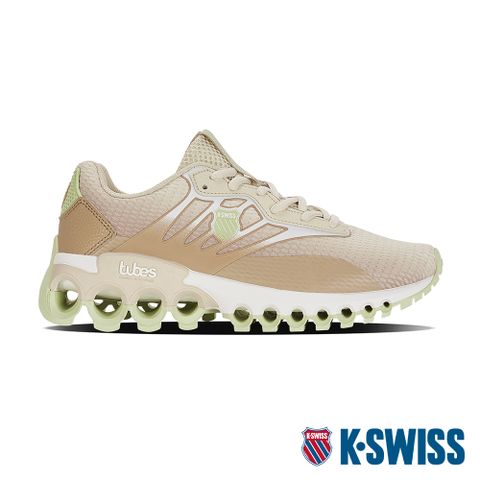 K-SWISS Tubes Sport輕量訓練鞋-女-卡其/蘋果綠