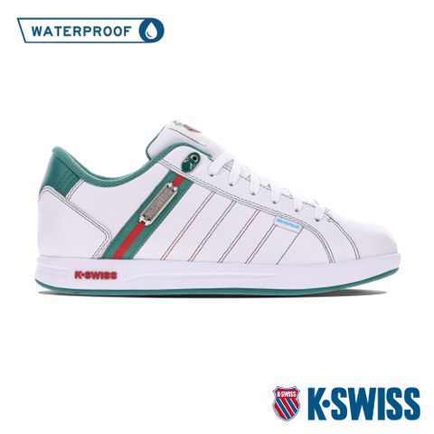柔軟包覆 專業抗雨機能K-SWISS Lundahl Lth WP防水運動鞋-女-白/綠/紅