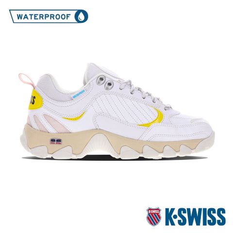 防潑水機能K-SWISS HS329 WP防水老爹鞋-中性-白/粉紅/黃