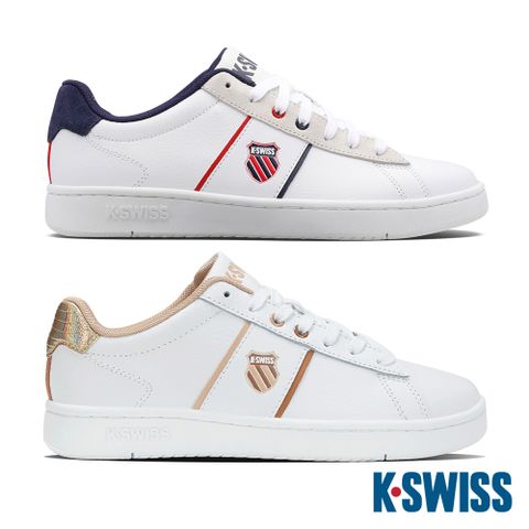 K-SWISS Court Vittora II時尚運動鞋-男-白/藍/紅