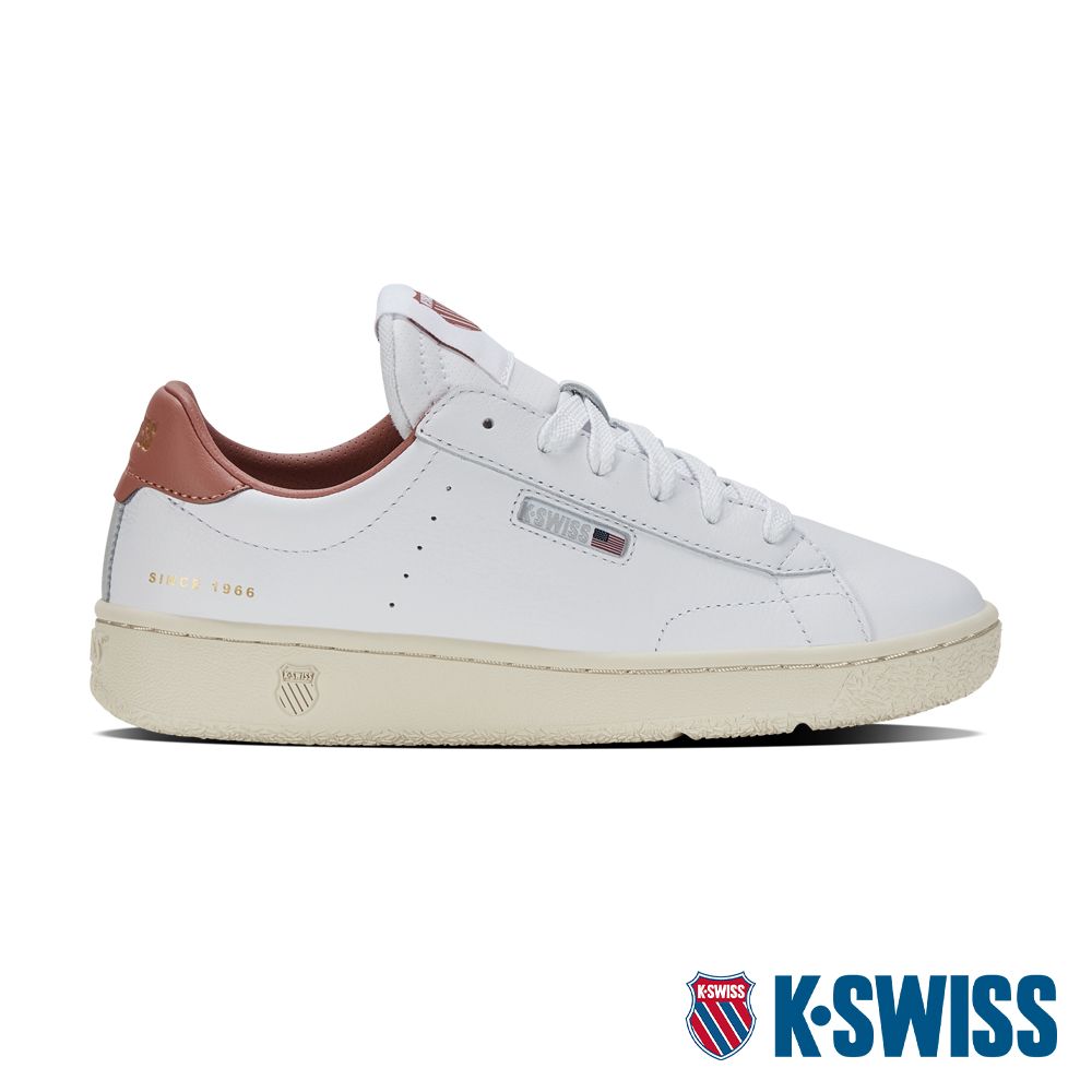 K-SWISS Slammklub CC時尚運動鞋-女-白/玫瑰粉