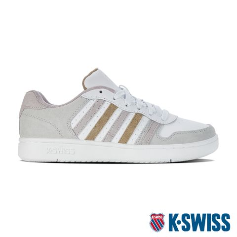 K-SWISS Court Palisades時尚運動鞋-女-白/藕紫/奶茶