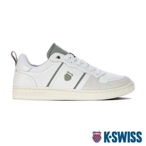 運動時尚的高調態度K-SWISS Lozan Match LTH時尚運動鞋-男-白/灰綠