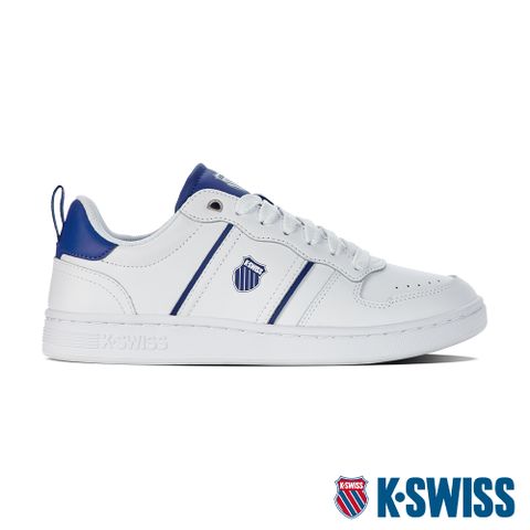 運動時尚的高調態度K-SWISS Lozan Match LTH時尚運動鞋-男-白/藍