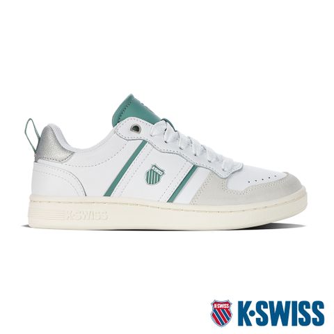 運動時尚的高調態度K-SWISS Lozan Match LTH時尚運動鞋-女-白/綠
