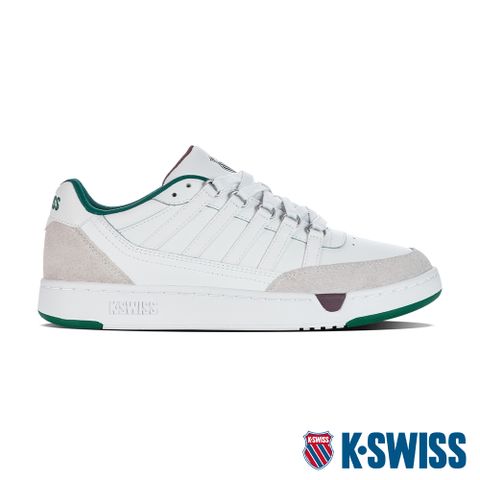 運動時尚的高調態度K-SWISS Set Pro時尚運動鞋-男-白/綠