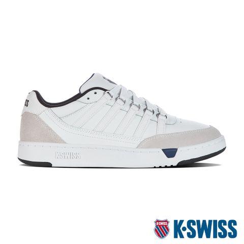 運動時尚的高調態度K-SWISS Set Pro時尚運動鞋-男-白/黑