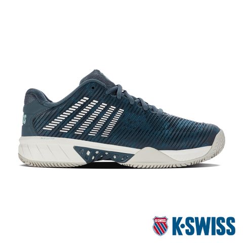 橡膠材質增加鞋底耐磨性K-SWISS Hypercourt Express 2 HB輕量進階網球鞋-男-藍