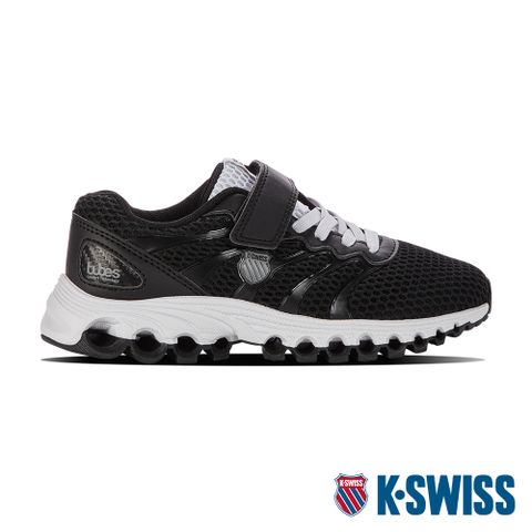 傳承品牌貴族精神運動鞋K-SWISS Tubes 200 Strap輕量訓練鞋-童-黑