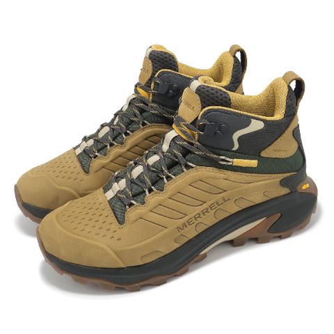 Merrell 邁樂 戶外鞋 Moab Speed 2 LTR Mid WP 男鞋 卡其 綠 防水鞋面 抓地 中筒 登山鞋 ML038425