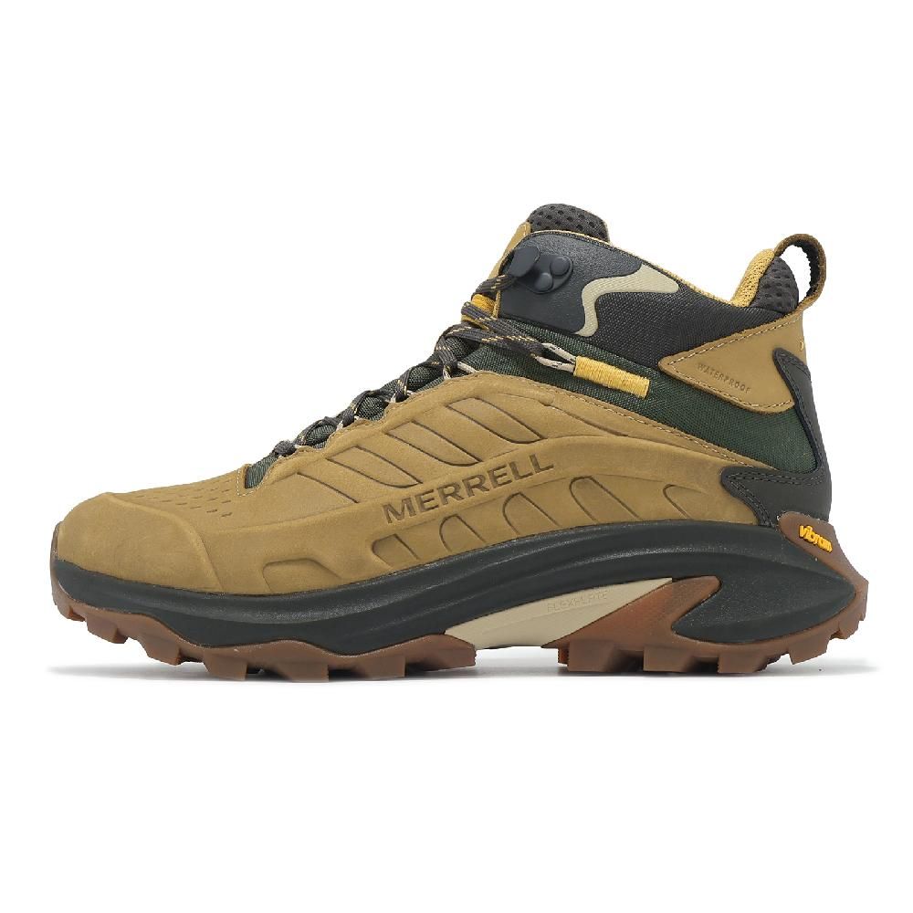 Merrell 邁樂 戶外鞋 Moab Speed 2 LTR Mid WP 男鞋 卡其 綠 防水鞋面 抓地 中筒 登山鞋 ML038425