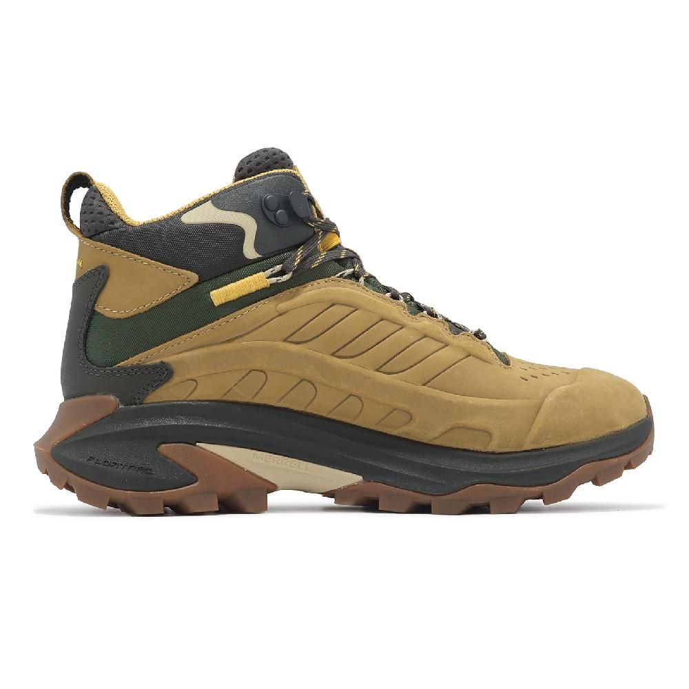 Merrell 邁樂 戶外鞋 Moab Speed 2 LTR Mid WP 男鞋 卡其 綠 防水鞋面 抓地 中筒 登山鞋 ML038425