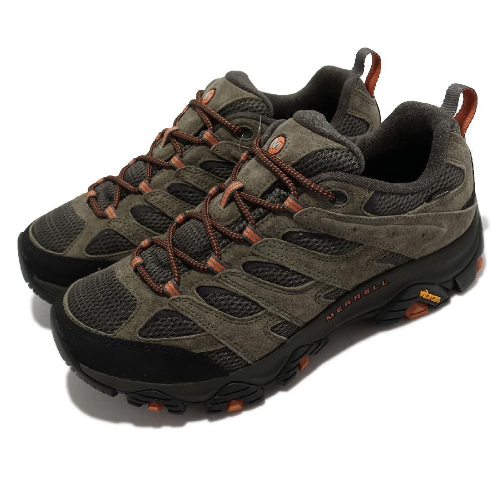 Merrell 邁樂 登山鞋 Moab 3 GTX Wide 寬楦 男鞋 綠 黑 防水 支撐 戶外 Vibram ML035801W