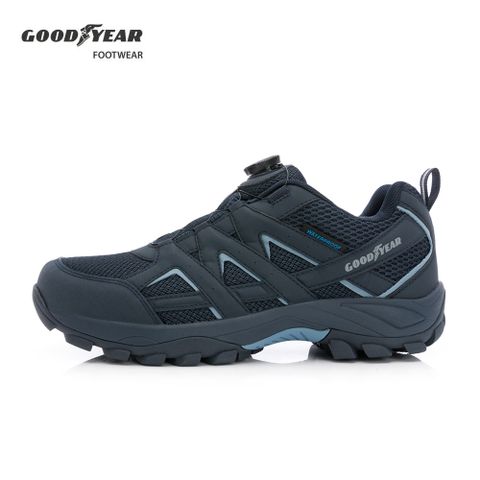Goodyear 固特異 動態防水轉扣戶外鞋/男款 抓地 耐磨 防水 藍(野外叢林-GAMO43426)