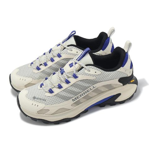 戶外鞋 Moab Speed 2 GTX 男鞋 米白 藍 防水 黃金大底 郊山 登山鞋 ML038063