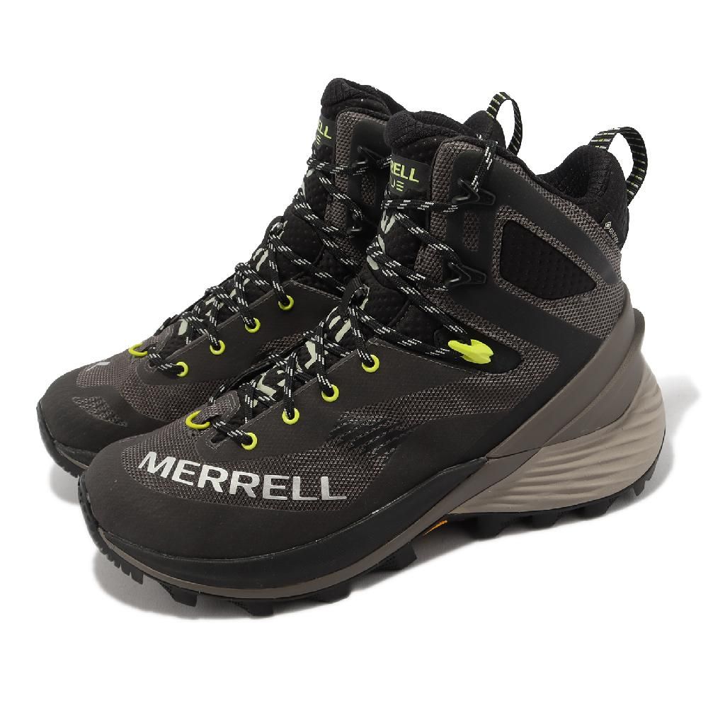 Merrell 邁樂 登山鞋 Rogue Hiker Mid GTX 灰 男鞋 中筒 防水 保暖 越野 郊山 ML037159
