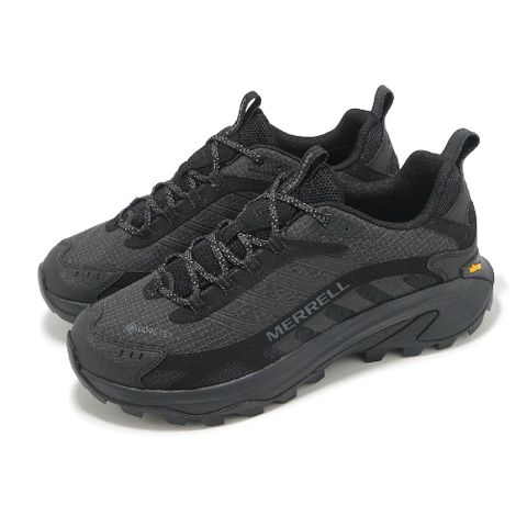 登山鞋 Moab Speed 2 GTX 男鞋 黑 防水 黃金大底 抓地 緩衝 戶外鞋 ML037513