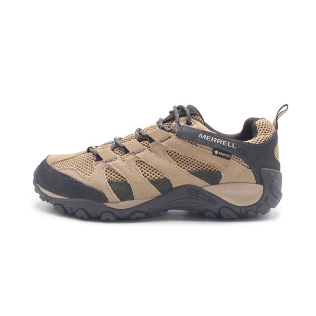 Merrell 邁樂 (男)ALVERSTONE GTX 防水麂皮郊山健行越野登山鞋 男鞋-咖啡棕