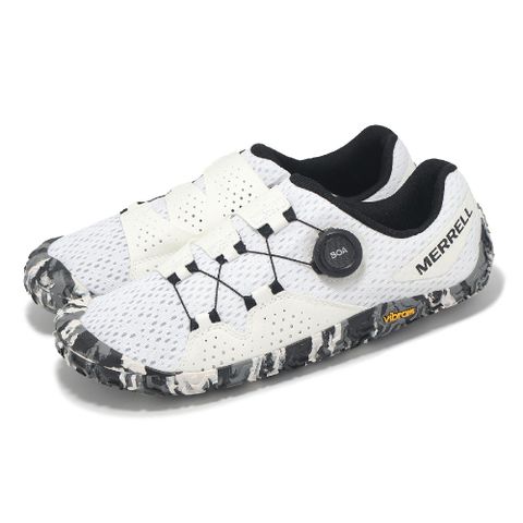 Merrell 邁樂 戶外鞋 Vapor Glove 6 BOA 男鞋 白 黑 旋鈕 黃金大底 赤足訓練鞋 溯溪鞋 ML068451