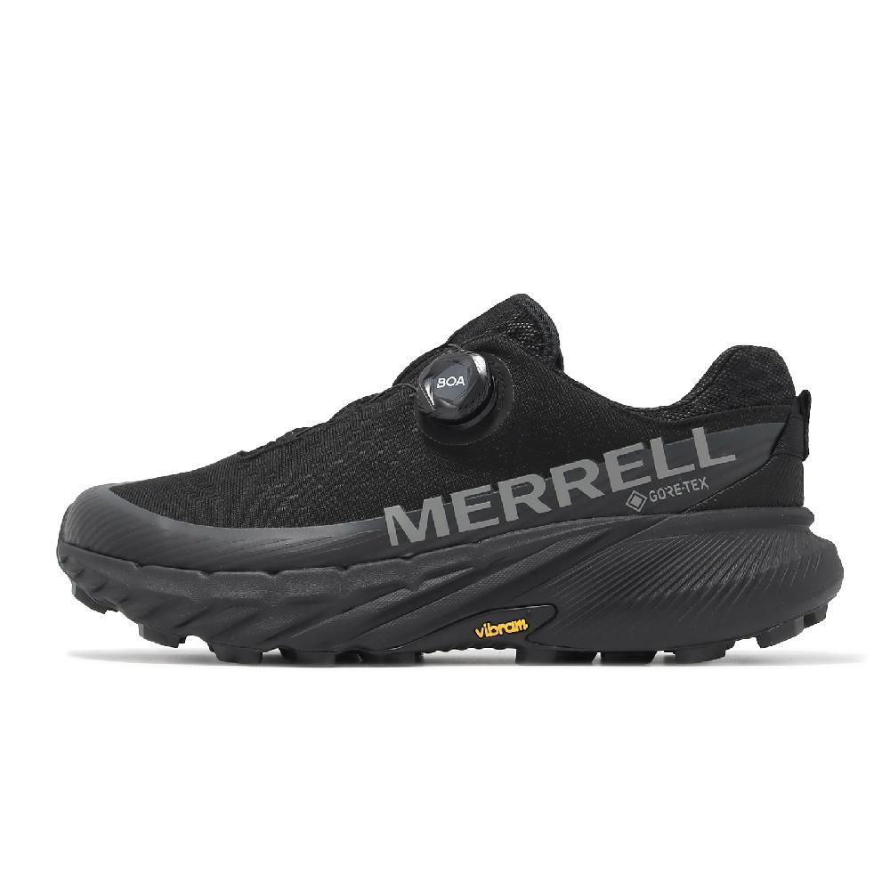 Merrell 邁樂 越野跑鞋 Agility Peak 5 Boa GTX 男鞋 黑 防水 襪套 旋鈕 郊山 運動鞋 ML068213