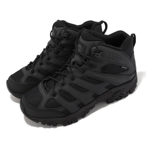 戰術靴 Moab 3 Mid Tactical WP 男鞋 黑 全黑 防水 中筒 Vibram 郊山 ML003911